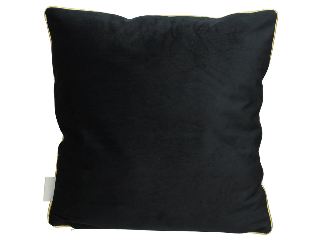 Sierkussen - Tijger velvet zwart 60x60 cm