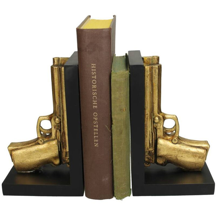Slenders - Boekensteun Pistool Goud voor je favoriete boeken H21