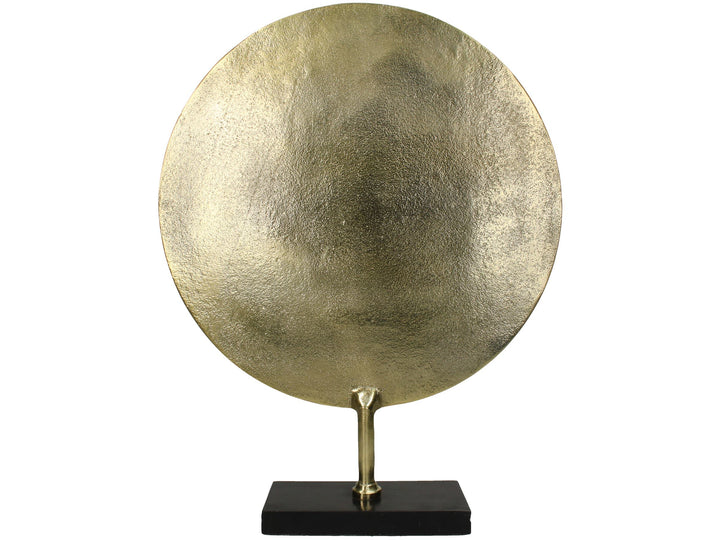 Ornament aluminium rond goud 40x10x50 cm