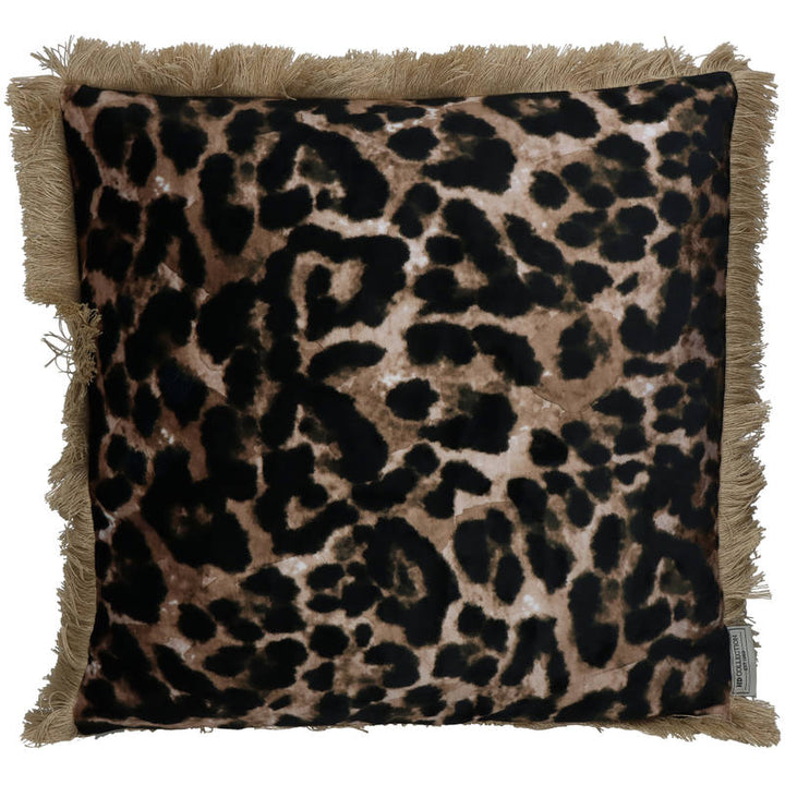 Sierkussen - Leopard Velvet bruin 45x45 cm